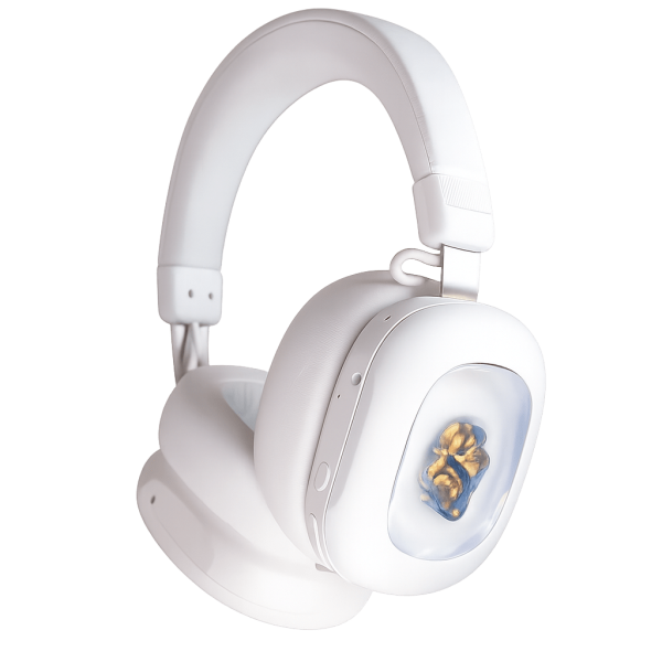 VoltaAudio Wireless Bluetooth Headphones with Dynamic Ferrofluid Display, Hi-Fi Stereo Sound & LED Music Reactive Technology