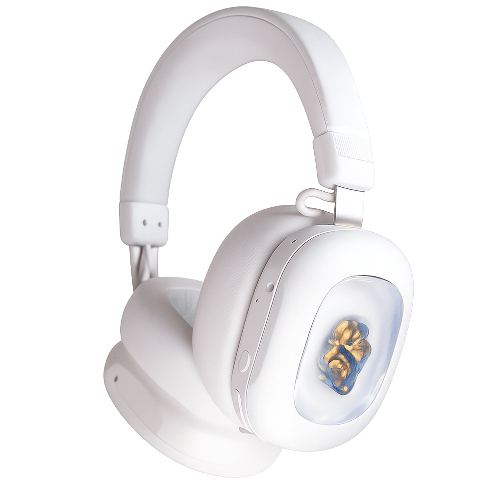 VoltaAudio Wireless Bluetooth Headphones with Dynamic Ferrofluid Display, Hi-Fi Stereo Sound & LED Music Reactive Technology - Image 3