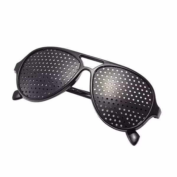 Premium Pinhole Glasses for Eye Strain Relief – Anti-Fatigue Vision Care Glasses with Stenopeic Pinhole Technology for Eye Protection & Focus Improvement