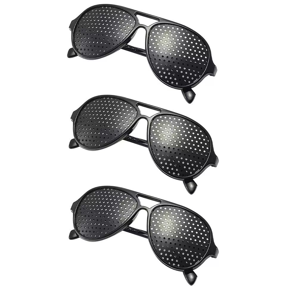 Premium Pinhole Glasses for Eye Strain Relief – Anti-Fatigue Vision Care Glasses with Stenopeic Pinhole Technology for Eye Protection & Focus Improvement - Image 4