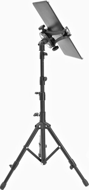 AirTurn goSTAND Portable Microphone and Tablet Stand with Manos Tablet Holder