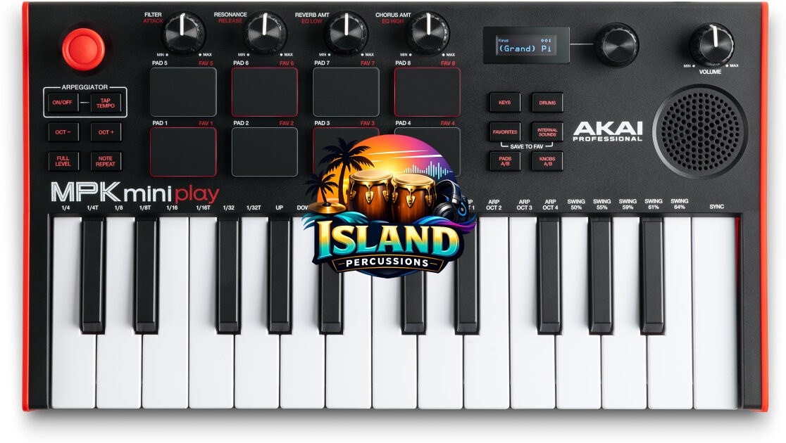 Akai MPK Mini Play MK3 MIDI Controller and Synthesizer Keyboard