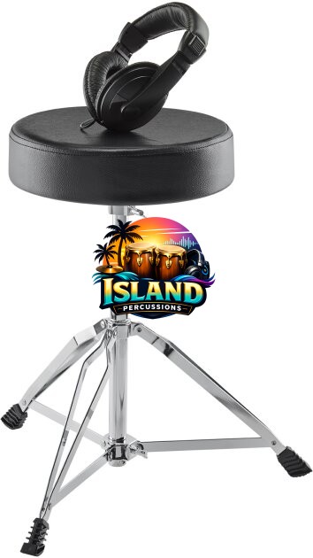 Alesis Drum Essentials Pack: Drum Throne and Headphones
