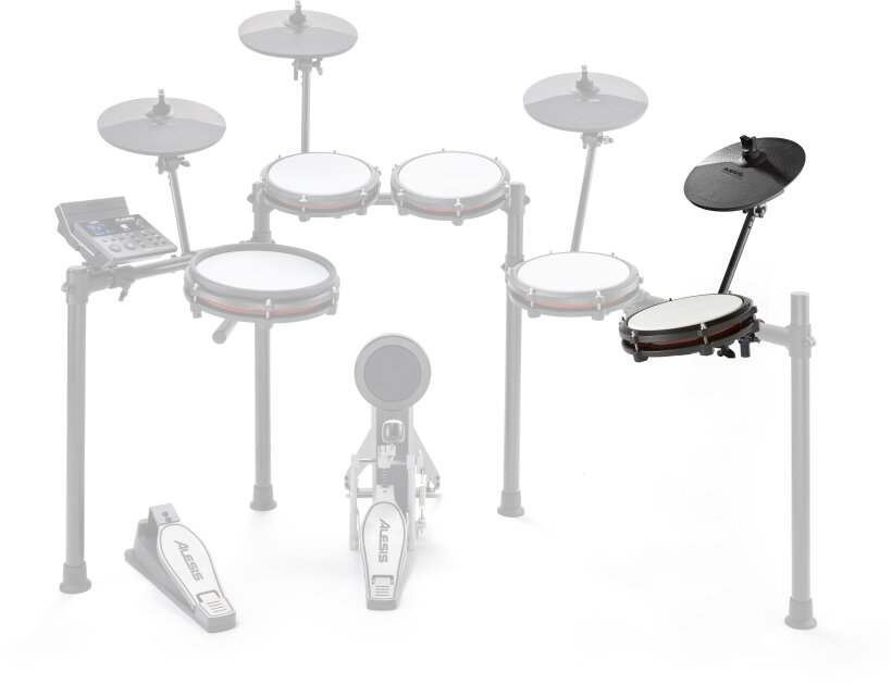 Alesis Nitro Max Expansion Kit: Tom, Cymbal, and Mounts