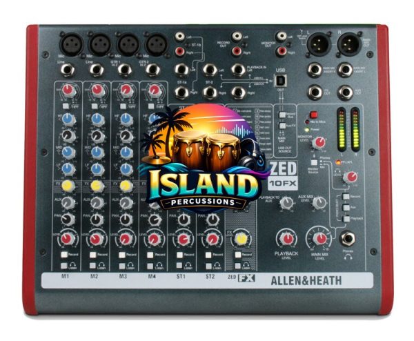 Allen and Heath ZED-10FX 10-Channel Mixer with USB Interface