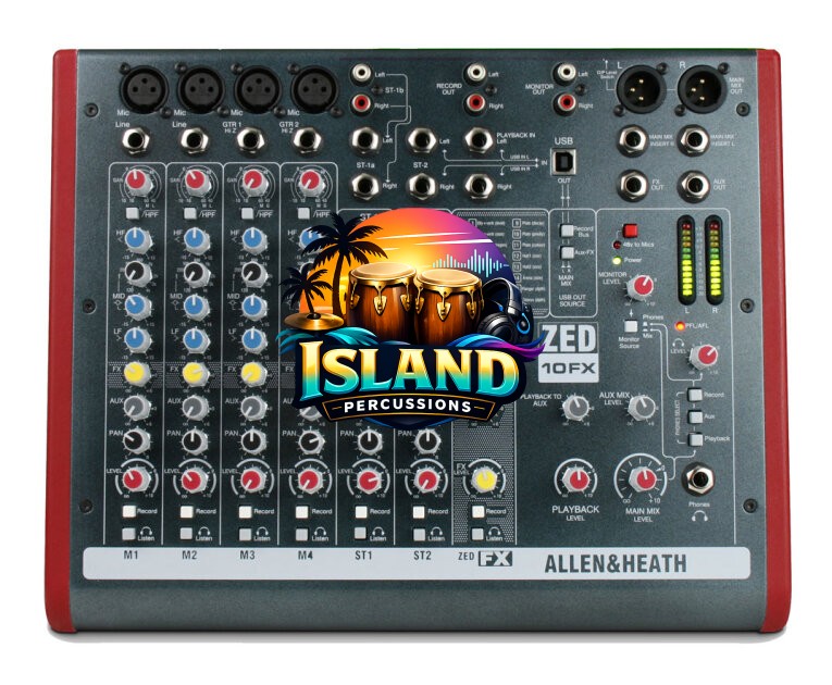 Allen and Heath ZED-10FX 10-Channel Mixer with USB Interface