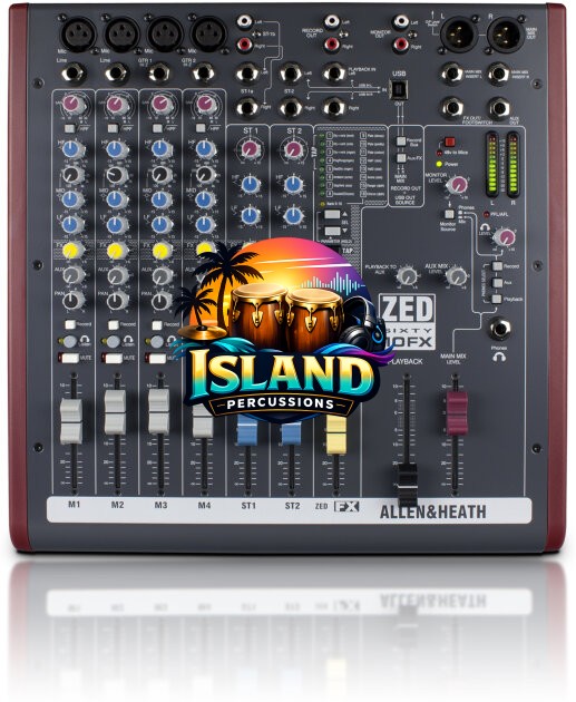 Allen and Heath ZED SIXTY-10FX Compact USB Mixer, 10-Channel