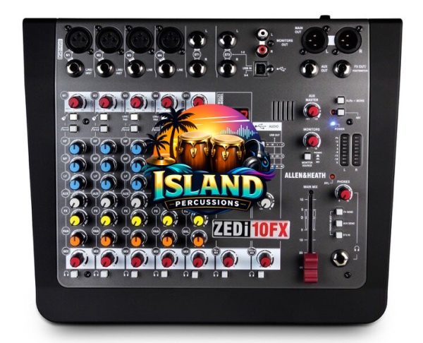Allen and Heath ZEDi-10FX Compact USB Mixer, 8-Channel