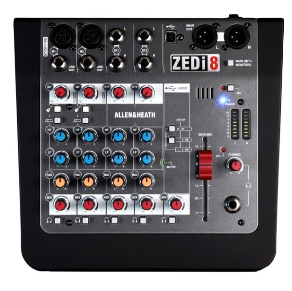 Allen and Heath ZEDi-8 Compact USB Mixer, 6-Channel