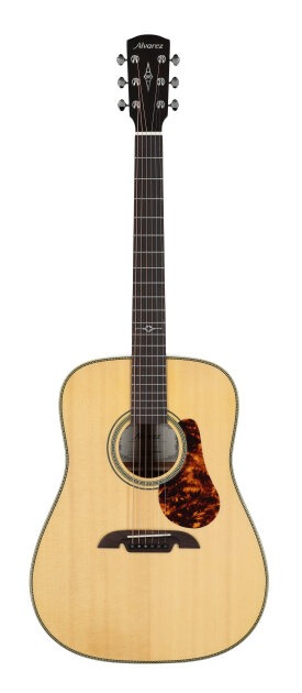Alvarez MD60 Herringbone Masterworks Dreadnought Acoustic Guitar (with Gig Bag)