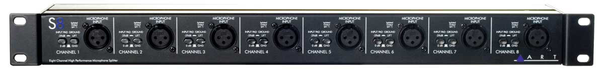 ART S8 8-Channel Microphone Splitter