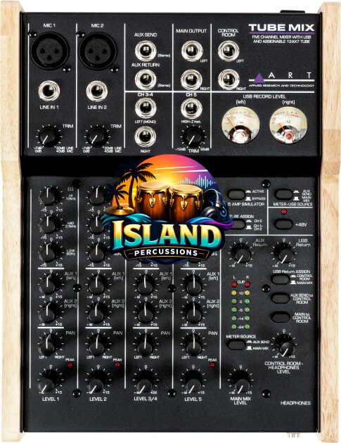 ART TubeMix 5-Channel USB Mixer with Tube Circuit