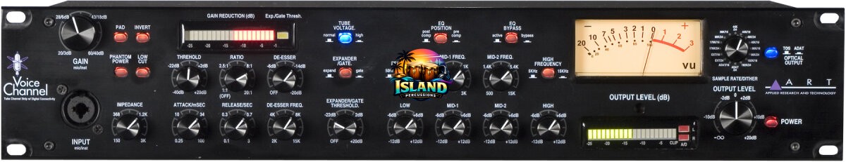 ART Voice Channel Tube Microphone Preamp System with Digital In/Out