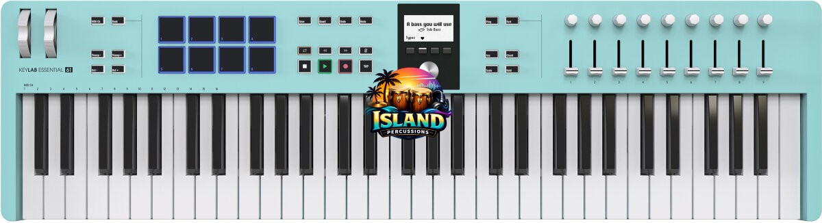 Arturia KeyLab Essential 61 MK3 MIDI Keyboard Controller, 61-Key