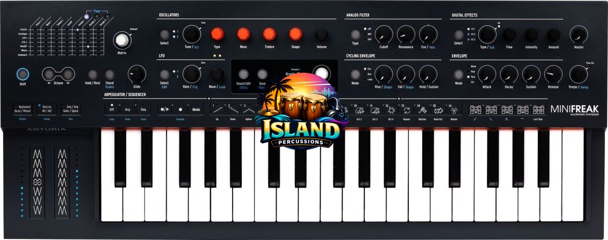 Arturia MiniFreak Hybrid Keyboard Synthesizer, 37-Key