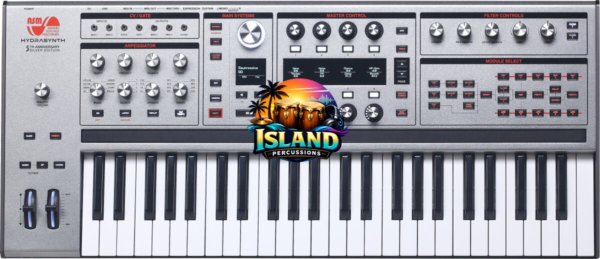 ASM Ashun Sound Machines Hydrasynth 5th Anniversary Edition Keyboard Synthesizer, 49-Key