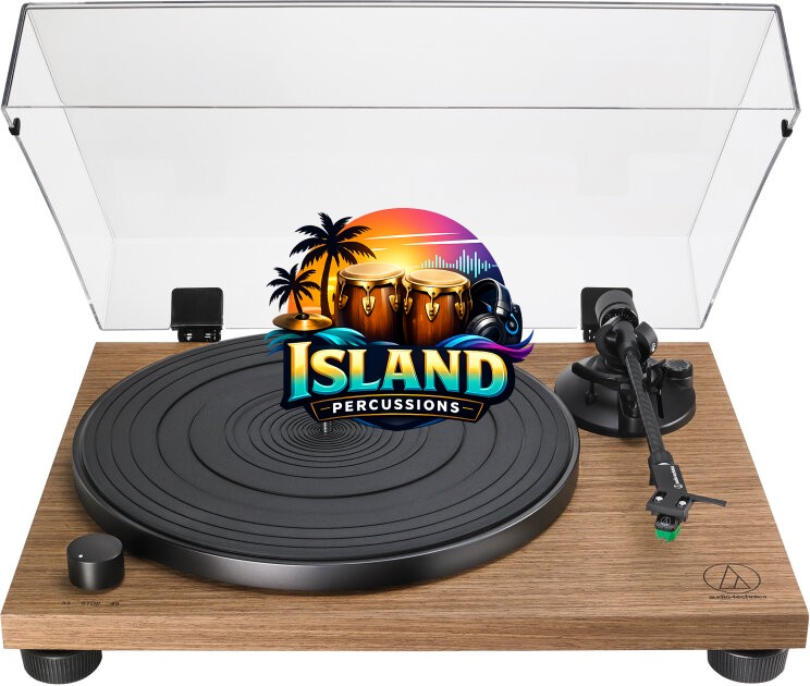 Audio-Technica AT-LPW40WN Wood Base Belt-Drive Turntable