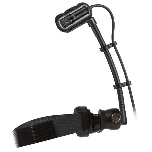 Audio-Technica ATM350W Cardioid Condenser Instrument Microphone with Woodwind Mounting System