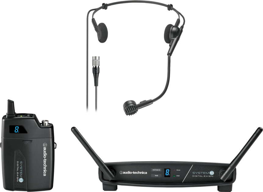 Audio-Technica ATW-1101/H System 10 Wireless Headset Microphone System