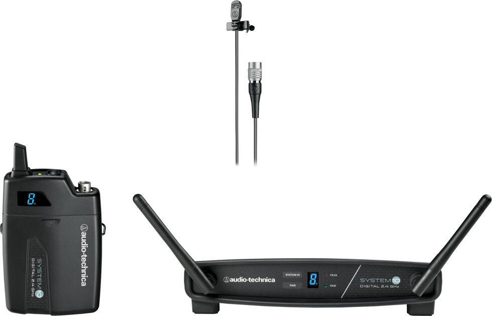 Audio-Technica ATW-1101L System 10 Digital Wireless Lavalier Microphone System