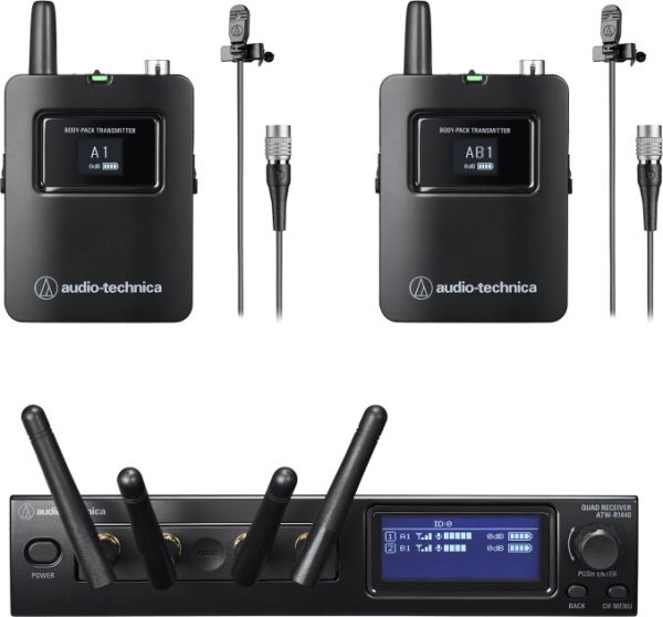 Audio-Technica ATW-1421/L System 20 PRO Dual Lavalier Microphone System