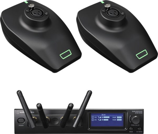 Audio-Technica ATW-1427 System 20 PRO Dual Desk Stand Transmitter Wireless System