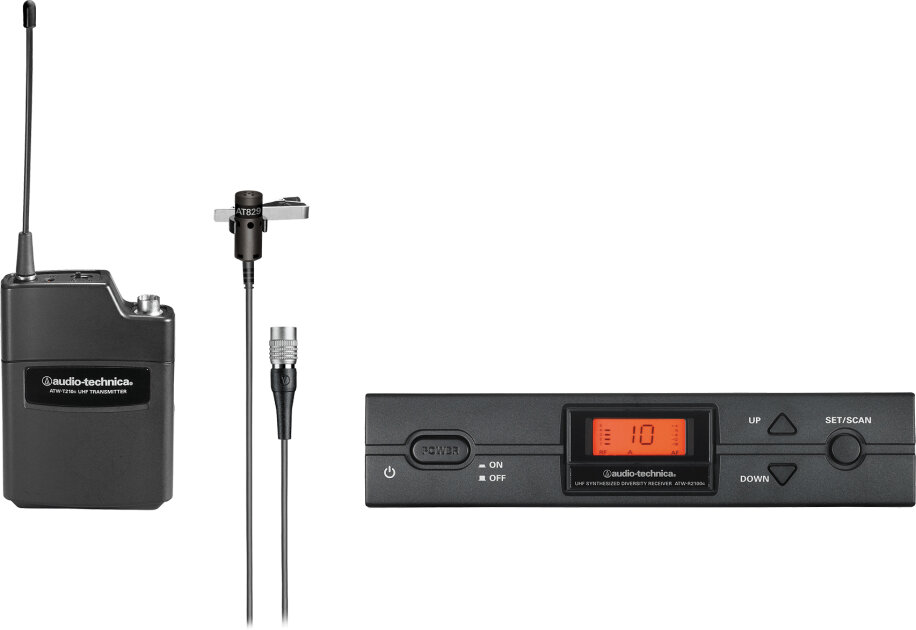 Audio-Technica ATW-2129c 2000 Series Wireless Lavalier Microphone System