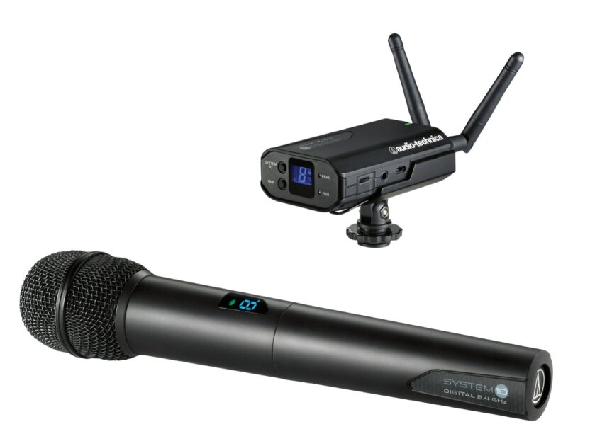 Audio-Technica System 10 ATW-1702 Camera-Mount Wireless Handheld Microphone System