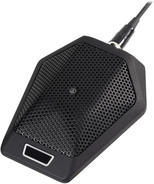 Audio-Technica U891RCb Cardioid Condenser Boundary Microphone with Local or Remote Switching (Unterminated)