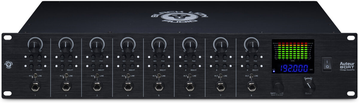 Black Lion Audio Auteur 8DAT 8-Channel Microphone Preamp