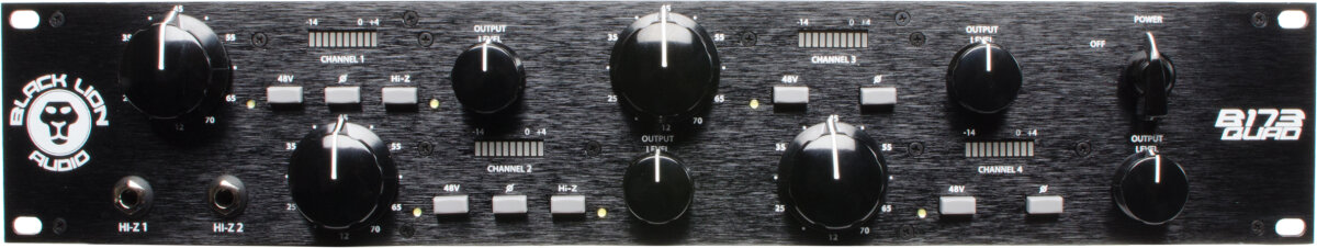 Black Lion Audio B173 Quad 4-Channel Microphone Preamplifier