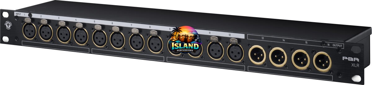 Black Lion Audio PBR XLR 12x4 16-Point XLR Patchbay
