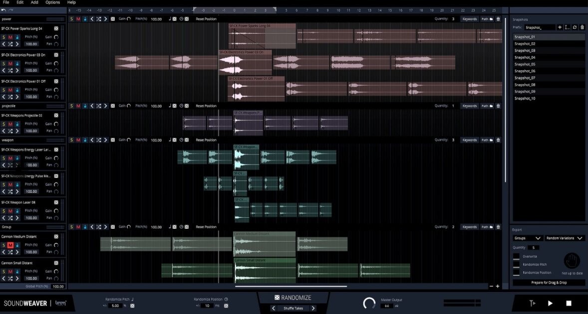 BOOM Library SoundWeaver Advanced Sound Layering Audio Software