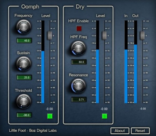 Boz Digital Little Foot Audio Plug-in Software