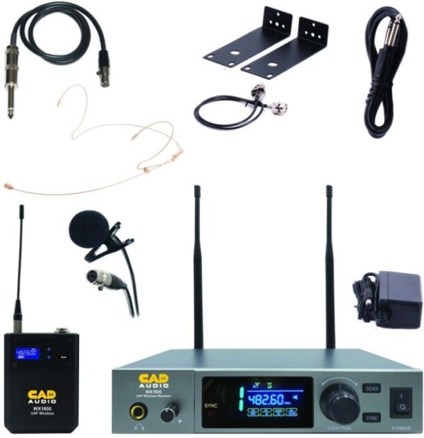 CAD Audio WX1800BP True Diversity UHF Wireless Instrument Bodypack/Lavalier/Headset Microphone System