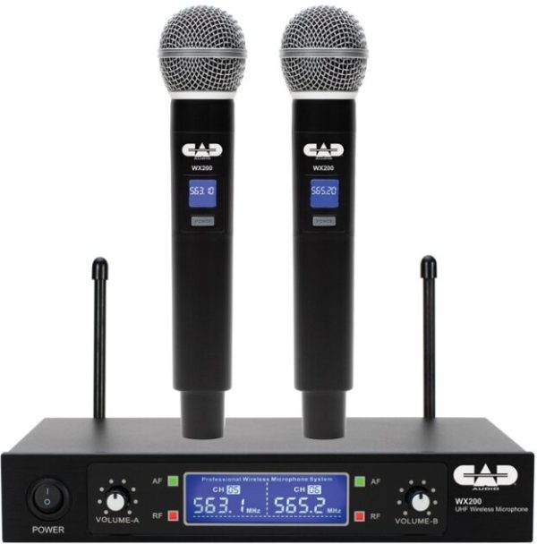 CAD Audio WX200 UHF Wireless Dual Handheld Microphone System