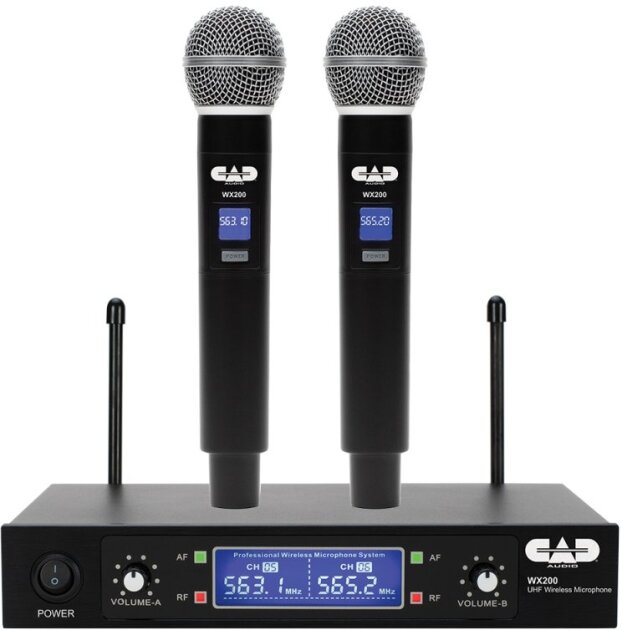 CAD Audio WX200 UHF Wireless Dual Handheld Microphone System