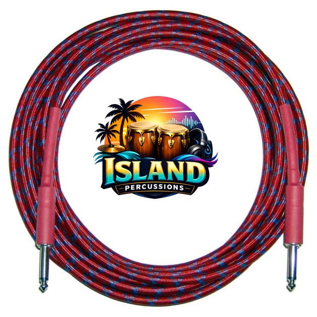 CBI Braided Instrument Cable (Red)