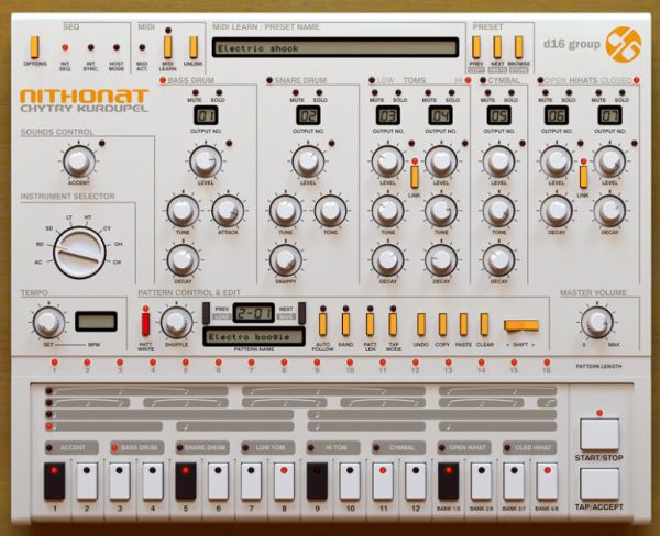 D16 Group Nithonat Drum Machine Plug-in