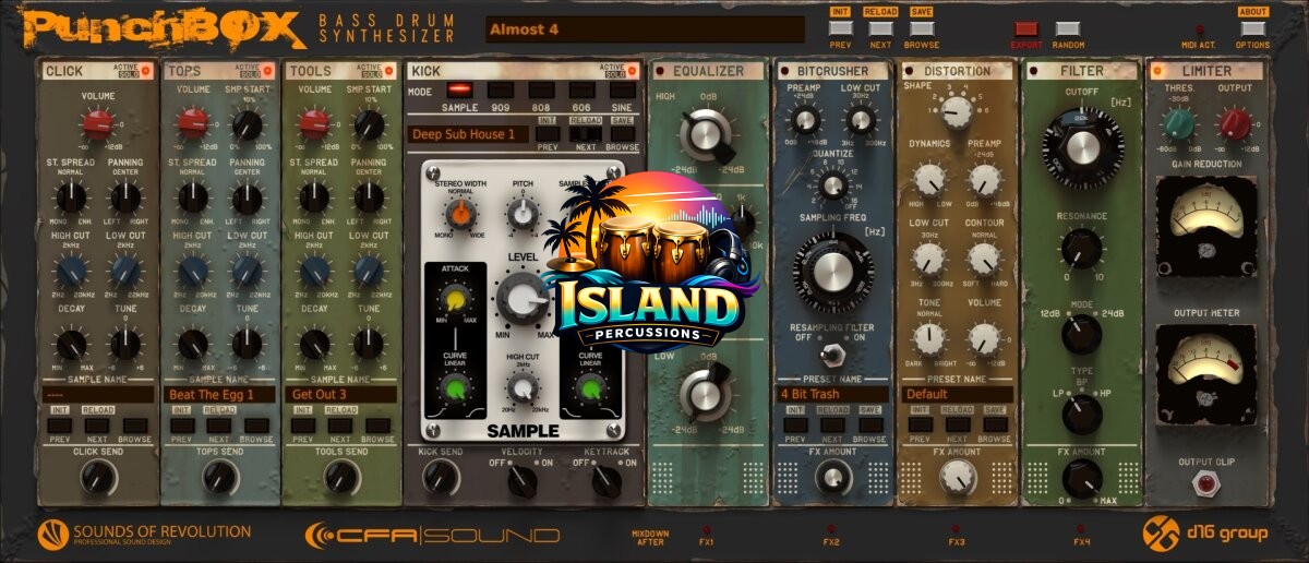 D16 Group PunchBox Bass Drum Synthesizer Software