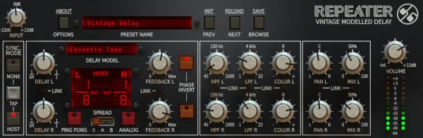D16 Group Repeater Delay Audio Plug-in Software