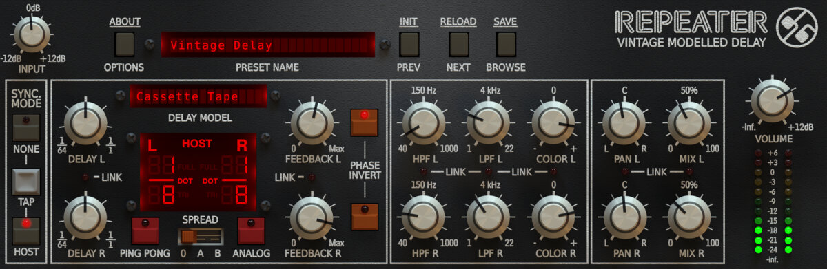 D16 Group Repeater Delay Audio Plug-in Software