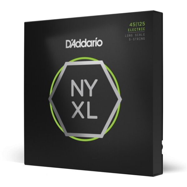 D'Addario NYXL Long Scale Nickel Wound Electric Bass Strings, 5-String