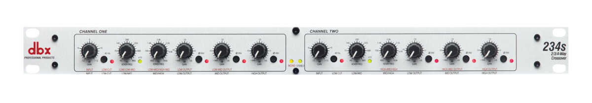 dbx 234S Crossover (Stereo 2- or 3-Way, Mono 4-Way)