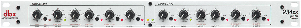 dbx 234XS Crossover (Stereo 2- or 3-Way, Mono 4-Way)