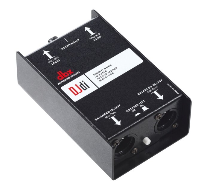 dbx DJDI 2-Channel Transformer Isolated Passive Direct Box