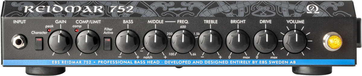 EBS Reidmar 752 Bass Guitar Amplifier Head (750 Watts)