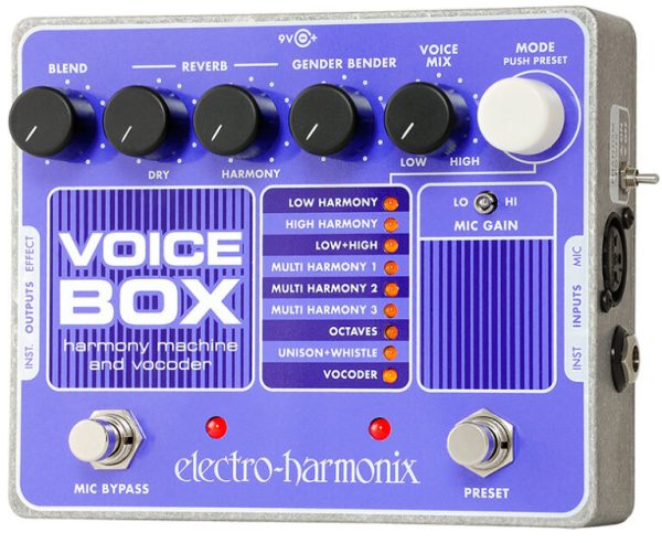 Electro-Harmonix Voice Box Vocal Harmony Machine and Vocoder Pedal