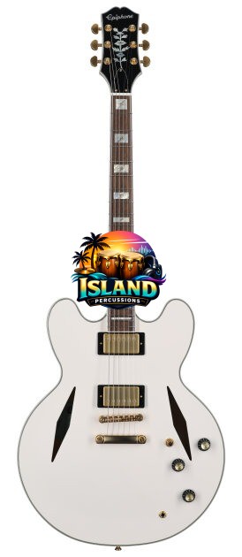 Epiphone Emily Wolfe White Wolfe Sheraton Electric Guitar (with Case)