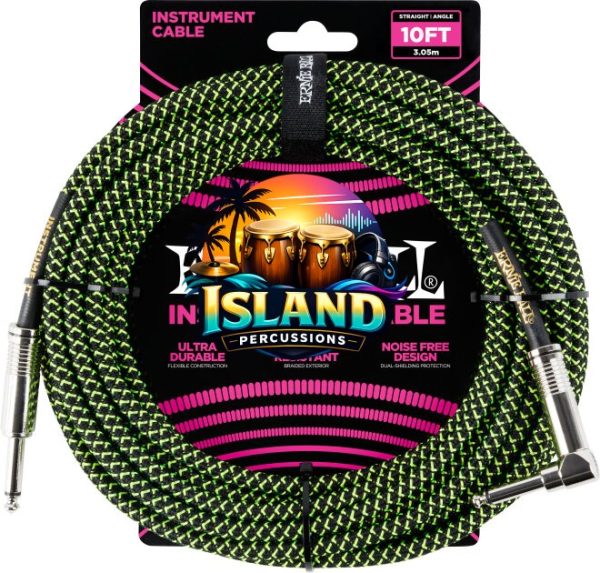 Ernie Ball Braided Straight/Angle Instrument Cable